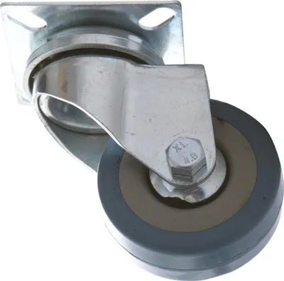Produktbild von Lenkrolle 50mm mit Gummi Rad, Transportrollen, Möbelrollen, Laufrollen