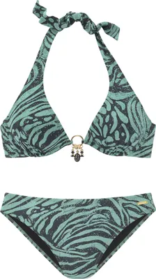 Produktbild von Bruno Banani Bügel-Bikini jade bedruckt Größe 40 Cup D