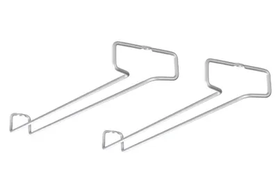 Produktbild von METALTEX Rail41 Weinglashalter lang Polytherm 41 x 11 x 4 cm, 2er Set / Gläserhalter / Raumsparer