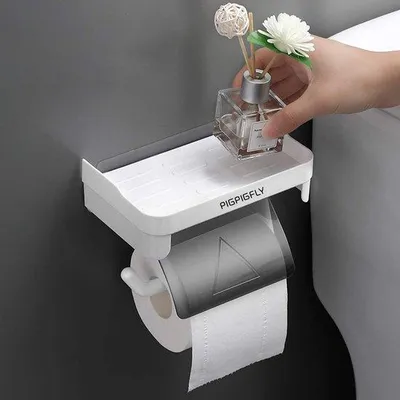 Produktbild von Famanu Toilettenpapierhalter - Hochwertig, Multifunktional, Modernes Design