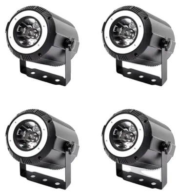 Obrázek produktu pro Jevištní reflektor, RGBW světelný efekt, ovládání DMX512, 4 kusy, EU zástrčka