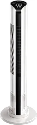 Produktbild von Turmv ventilator für den Wohnbereich mit Fernbedienung, 3 Geschwindigkeitsstufen, 15-Stunden-Timer, intelligenter Digitalventilator mit 80°-Oszillation für Schlafzimmer und Büro (90 cm)