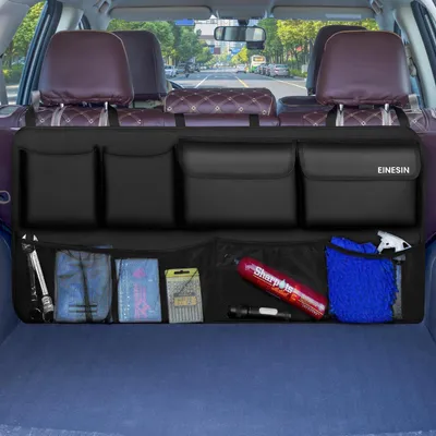 Image de Organisateur de coffre de voiture, sac de rangement 110x54 cm, en Oxford/PVC
