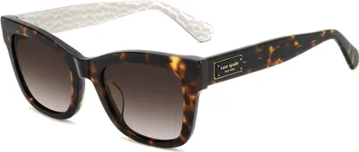 Zdjęcie produktu dla Kate Spade KS DEE 2/G/S KOLOR OPRAWKI HAVANA WZÓR BEŻOWY/BRĄZOWY 51/20/140 Okulary damskie Okulary przeciwsłoneczne