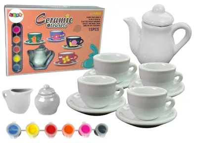 Immagine prodotto di Zestaw Do Herbaty DIY Farby Malowanie Porcelana