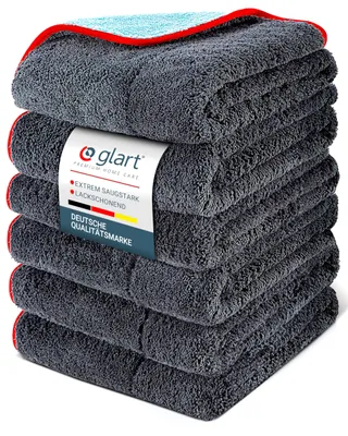 Productafbeelding van Glart 471PP6, 6 stuks microvezeldoeken, autodoek voor drogen, 60x40 cm, autopooldoek
