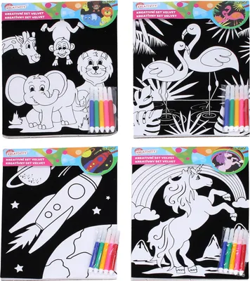 Immagine prodotto di Set creativo Velvet 21,5 x 30 cm + 5 pennarelli