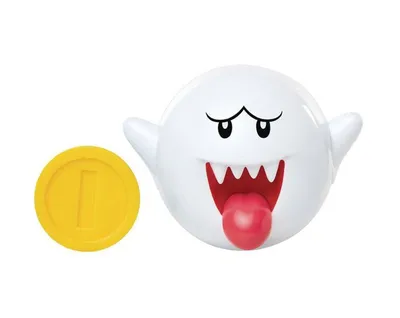 Image de Jakks Pacific Super Mario Buu Huu avec pièce Figurine 6 cm JPA726847