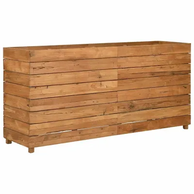 Produktbild von vidaXL Hochbeet 150x40x72 cm Teak Altholz und Stahl