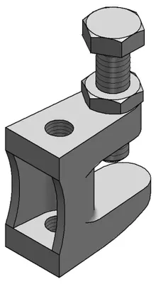 Produktbild von MEFA Trägerklammer, Guss, TKN, Klemmbereich 1-18mm, M8, 1 Stk.