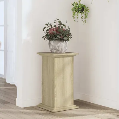 Produktbild von "2026 Aktion"Pflanzenständer/Blumenständer - Blumenregal - Sonoma-Eiche 33x33x60cm Holzwerkstoff DE119505 - Pflanztische