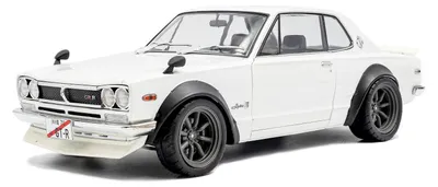 Immagine prodotto di Automodello Solido in scala 1:18 Nissan Skyline (C10) HAKOSUKA bianco 1970 S1813001