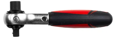 Ratsche mit Drehkopf 180°, 1/4" für Bits und Steckschlüssel