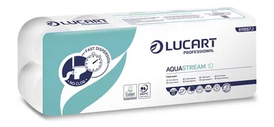 Obrázok produktu pre LUCART Toaletní papír "Aquastream 10", bílá, 2-vrstvý, 22 m