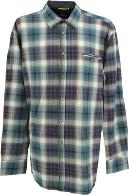 Produktbild von 30159 Lerros, ,  Herren langarm Hemd, Flanell, blau rot grün kariert, XXL