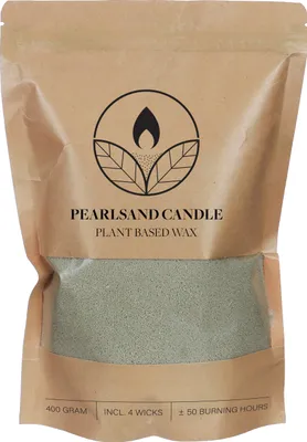 Produktbild von Kerzensand mit Dochten, 400 g Eukalyptus