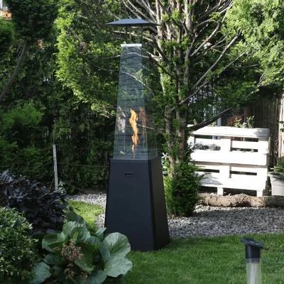 Produktbild von Gasheizstrahler Umbrella BS Stahl schwarz 12kW Set