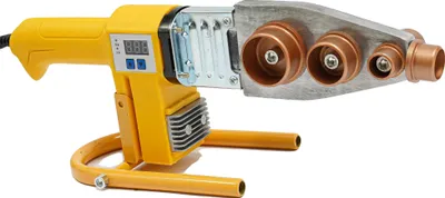 Obrázek produktu pro Svářečka trubek, příkon 850 W, nastavitelný teplotní rozsah 0-380 °C, hlavice 20-63 mm, kompaktní rozměry 33,5x13,5 cm, hmotnost 2,14 kg