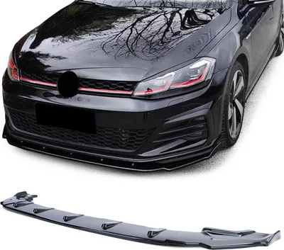 Produktbild von CUP Frontspoiler Lippe Schwarz Glanz für VW Golf 7 GTI 13-20