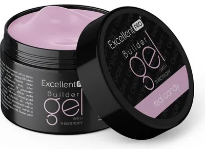 Immagine prodotto di Excellent PRO | Gel di ricostruzione Thixo Real Candy 15g - Rosa - Autolucidante - Tempo di asciugatura 60 sec.
