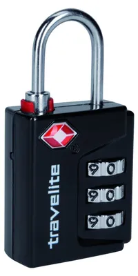Obrázek produktu pro Kombinovaný zámek Travelite TSA 3 TravelSentry Black