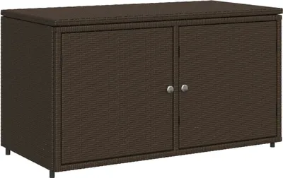 Immagine prodotto di vidaXL Armadio da giardino marrone 110x55x60,5 cm in poly rattan