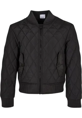 Immagine prodotto di Giacca trapuntata per bambina Urban Classics Girls Diamond Quilt Nylon Jacket nera - 134/140