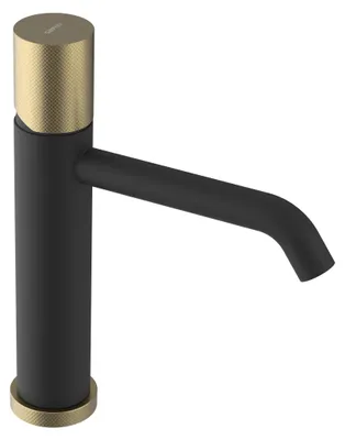 Image de Mitigeur de lavabo Sapho ULTRATAP, noir mat/or mat