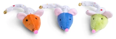 Productafbeelding van Kleine muizenkop van Petface met belletje, speelgoed voor kittens