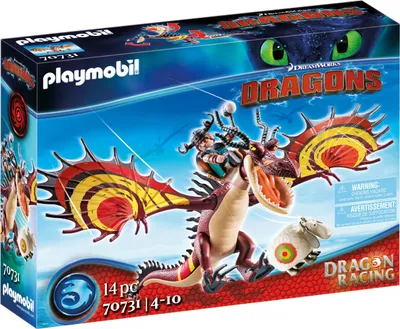 Produktbild von PLAYMOBIL Dragons 70731 Dragon Racing: Rotzbakke und Hakenzahn
