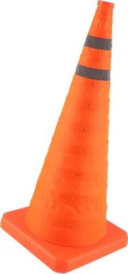 Zdjęcie produktu dla Składany stożek bezpieczeństwa ruchu drogowego 70x29x29cm Składany odblaskowy stożek bezpieczeństwa ruchu drogowego