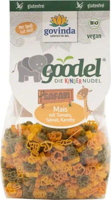 Obrázek produktu pro Goodel Kinderudel - Safari kukuřice s rajčaty, špenátem a mrkví 250g