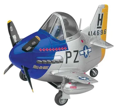 Egg Plane P-51 Mustang Modellbausatz, Maßstab 1:72, Kunststoff
