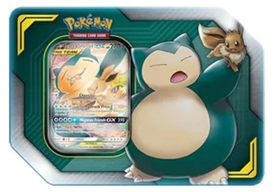 Produktbild von Pokemon Tag Team Tins: Eevee & Snorlax GX Tin
