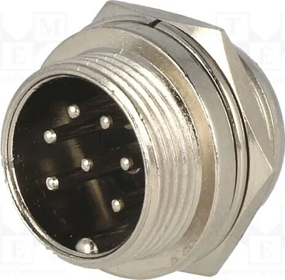 Immagine prodotto di 1 connettore PIN: 7 per microfoni maschio, compatibile con il connettore FC684207 per microfoni