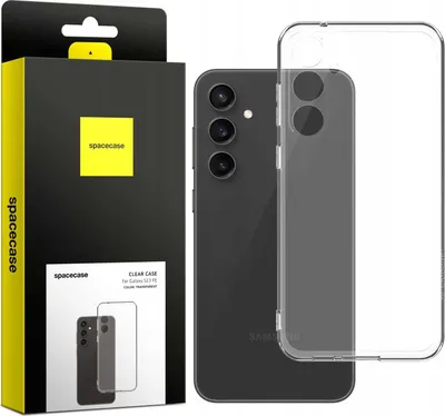 Immagine prodotto di Custodia in silicone SPACECASE Custodia trasparente per Galaxy S23 FE da 2 mm Trasparente