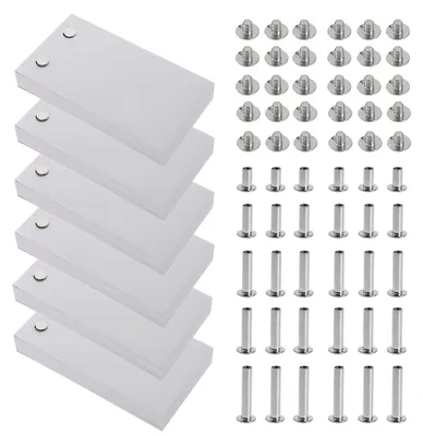 6er-Pack Flipbook-Papier, 600 Blatt, 1200 Seiten, mit Schrauben