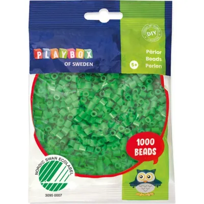 Produktbild von PLAYBOX Bü gelperlen - grü n 1000Stü ck