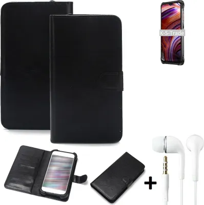 Produktbild von K-S-Trade Wallet Case Handyhülle kompatibel mit Ulefone Power Armor 14 Schutzhülle Flip cover Flipstyle Tasche Hülle Flipcover Slim Bumper schwarz