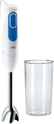 Produktbild von Braun MQ 3000 Smoothie, Pürierstab, 0,6 l, 700 W, Blau, Weiß