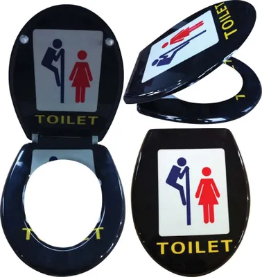 Produktbild von Toilettensitz Toilettendeckel Klodeckel Wc Sitz mit Absenkautomatik Toilet Mark