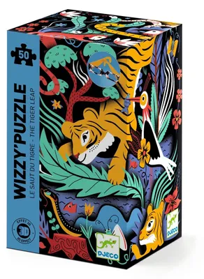 Image de Puzzle 3D Le Saut du Tigre, Djeco