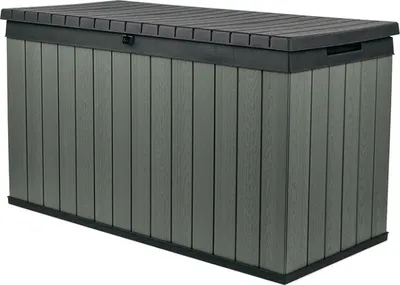 A storage box shown from a 3/4 front view against a white background.
