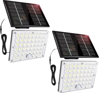 Obrázek produktu pro Venkovní solární reflektor, detektor pohybu, vodotěsné provedení, 2 balení 184LED