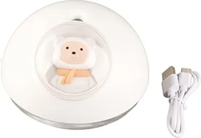 Produktbild von Tragbarer Mini-Luftbefeuchter, niedlicher Tisch-Luftbefeuchter mit buntem Atmosphärenlicht, USB-betriebener Luftbefeuchter für Büro und Zuhause
