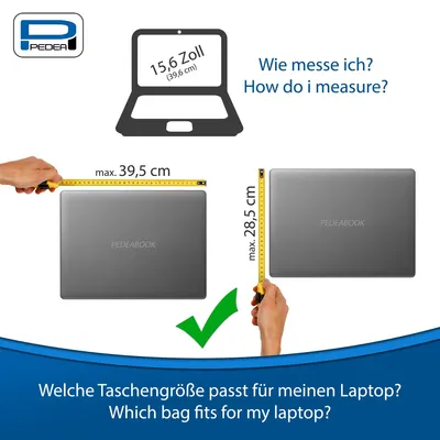 Immagine prodotto di PEDEA borsa per laptop da 15,6 pollici (39,6 cm) FASHION