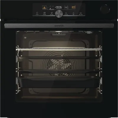 Produktbild von Gorenje BSA6747A04BG Multisystem Backofen in schwarz mit 2-fach Teleskopauszug und Pizza Funktion