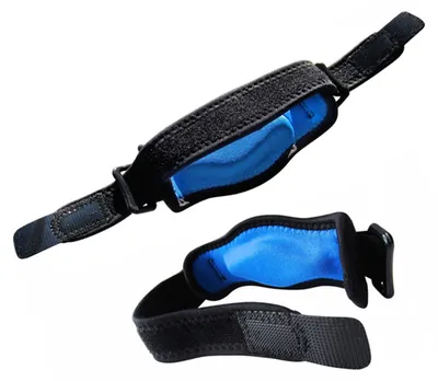 Produktbild von 2 Stück Ellenbogenbandage Unterstützung Kompressionsband Tennis Verstellbare Golfer Druckentlastungsgurte Blau