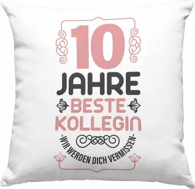 Produktbild von Trendation - 10 Jahre Kollegin Jubiläum Geschenk Idee (Blau)