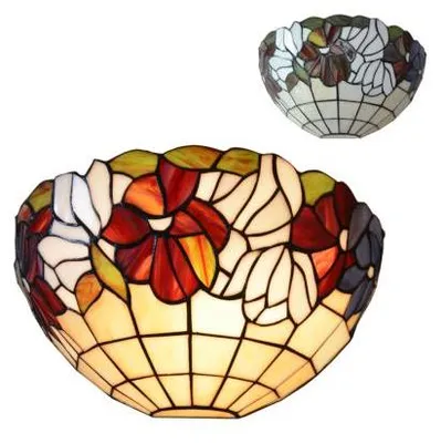 Image de Applique TIFFANY 1xE14/40W L : 300 H : 180 brun antique dimmable
